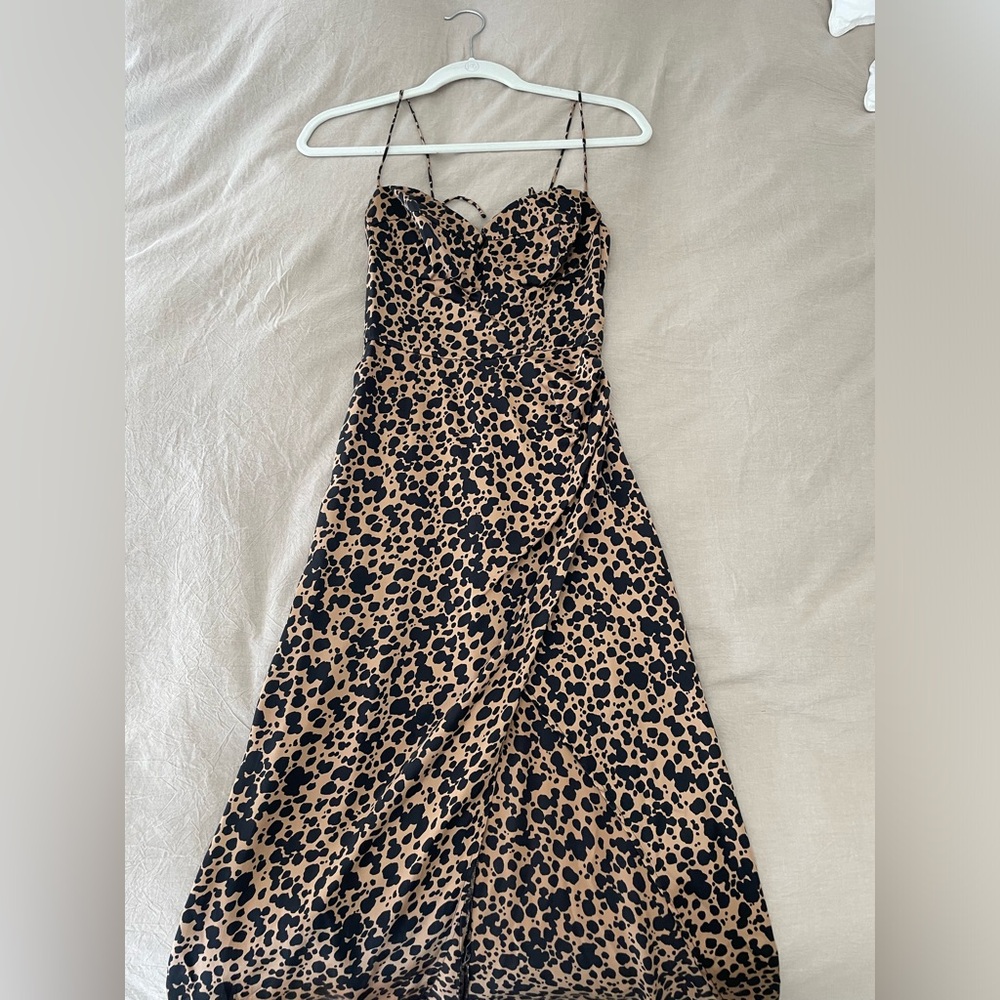 Reformation Satin Kourtney Dress